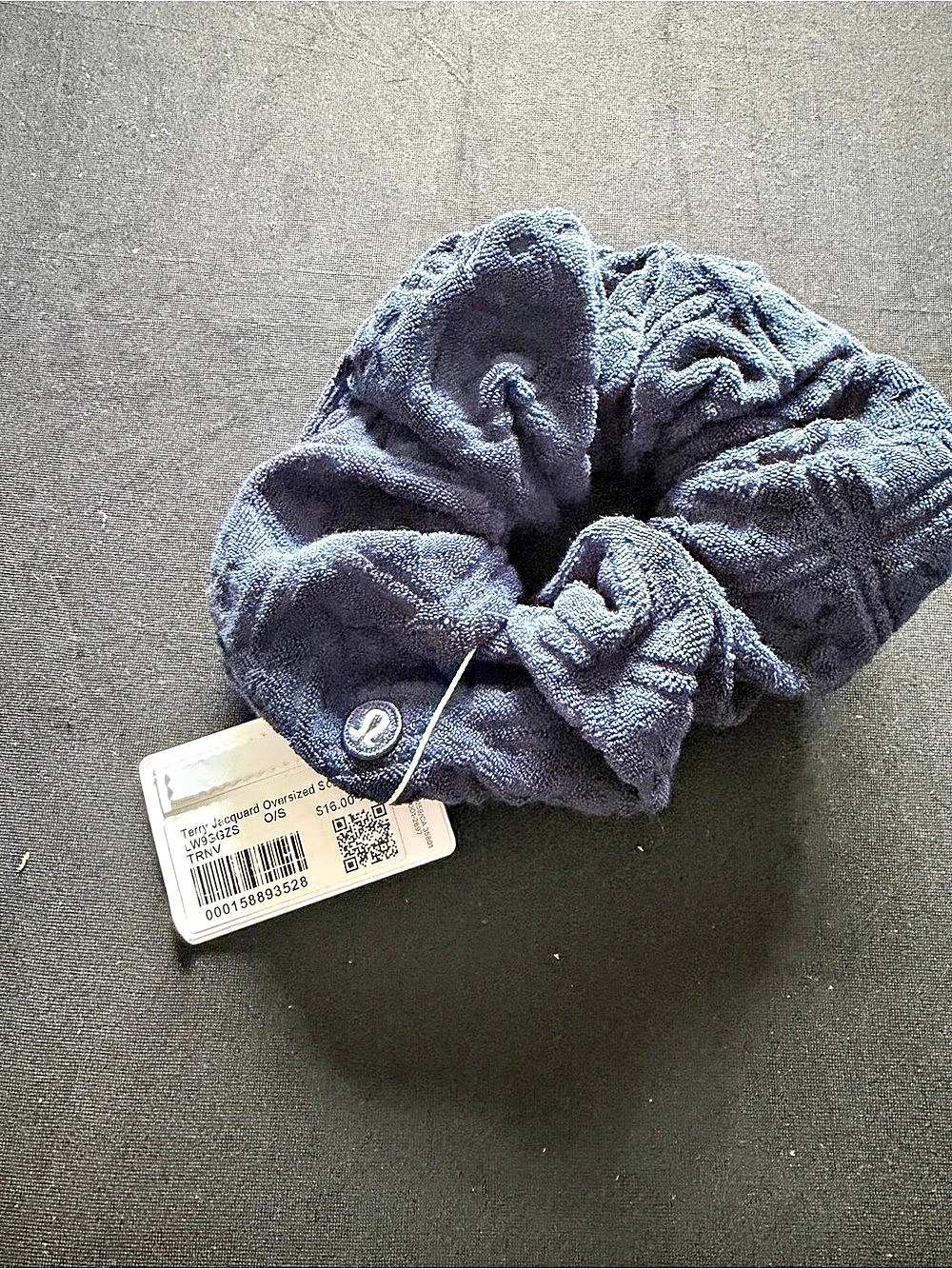 Lululemon Blue Hair Scrunchie NWT